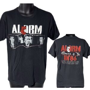 Vintage The Alarm 1986 Spirit Of 76 Tour Band Tee Shirt USA L